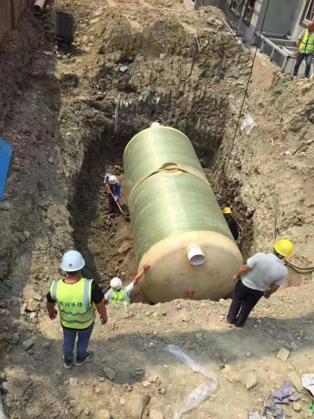 连云港南部县养猪场玻璃钢化粪池项目